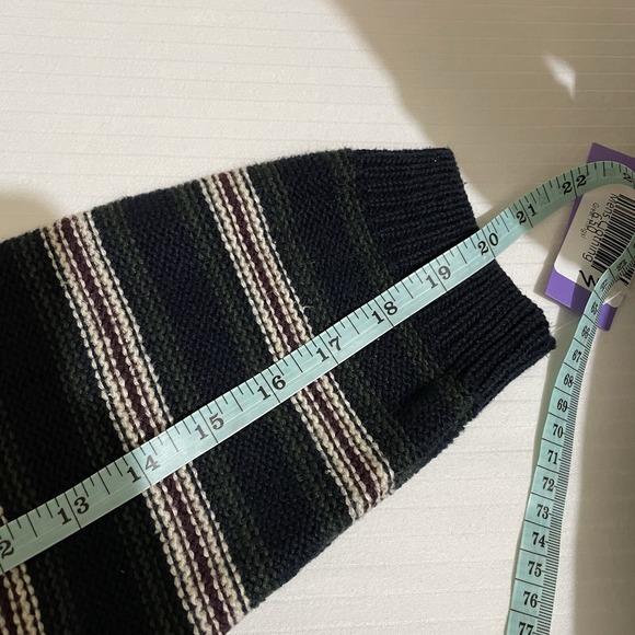 Vintage Cortina Italia Sweater Mens Pullover Retro Pattern 90's Academia Preppy - Picture 5 of 6